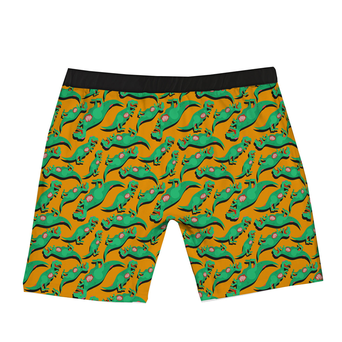 Halloween Cute Dino Print Pattern Boxer Briefs-grizzshop