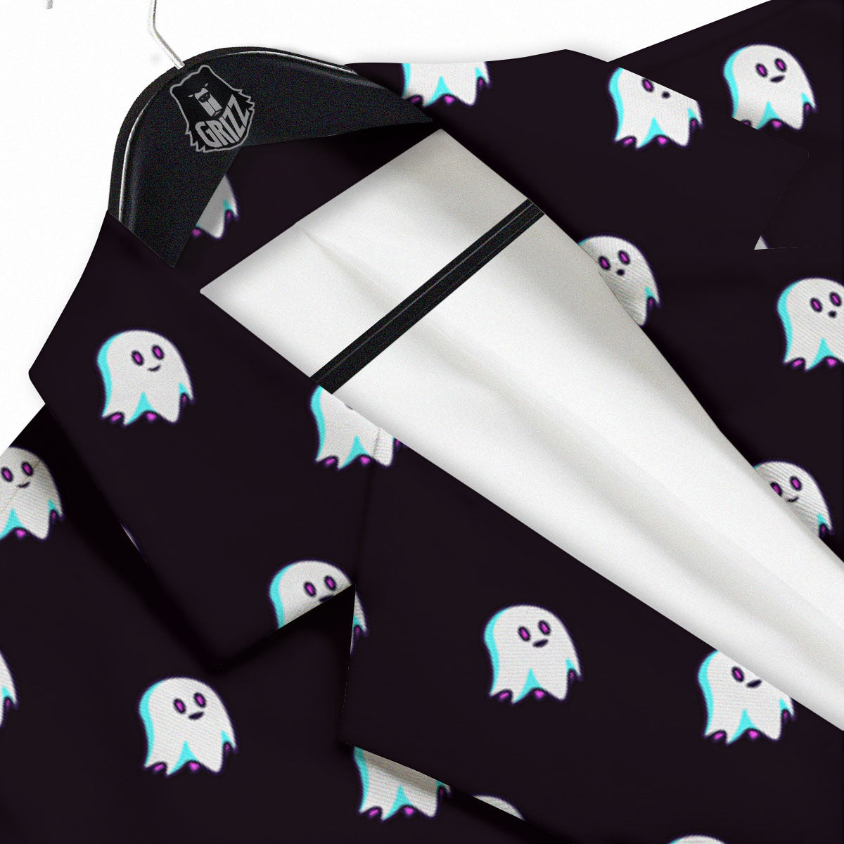Halloween Ghost Little Print Pattern Men's Sport Coat-grizzshop