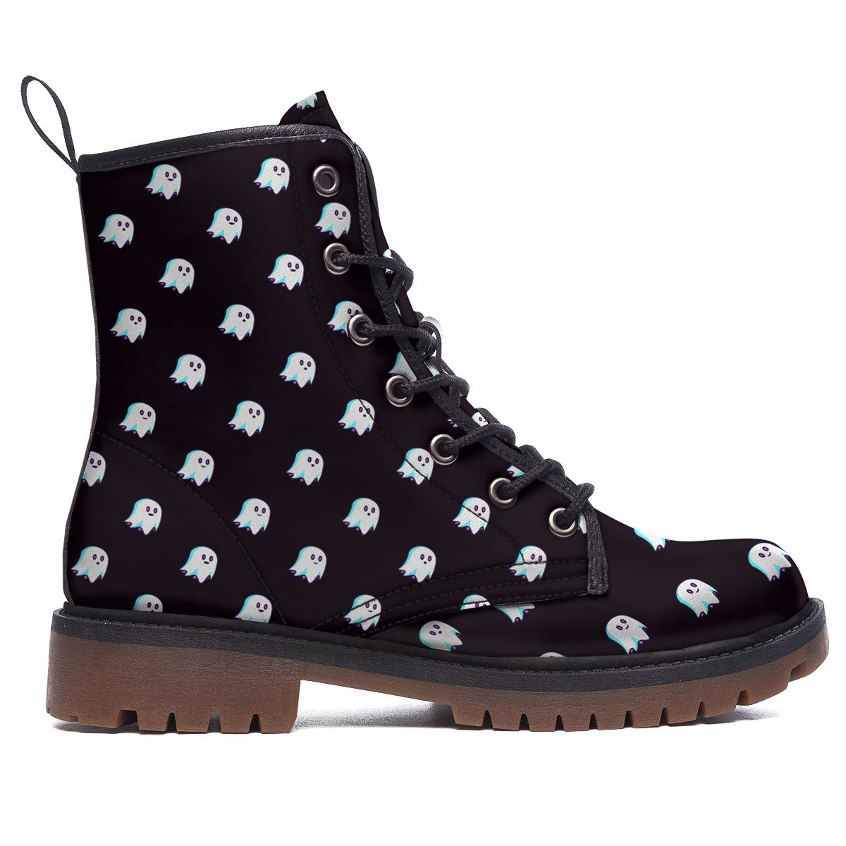 Halloween Ghost Little Print Pattern Work Boots-grizzshop