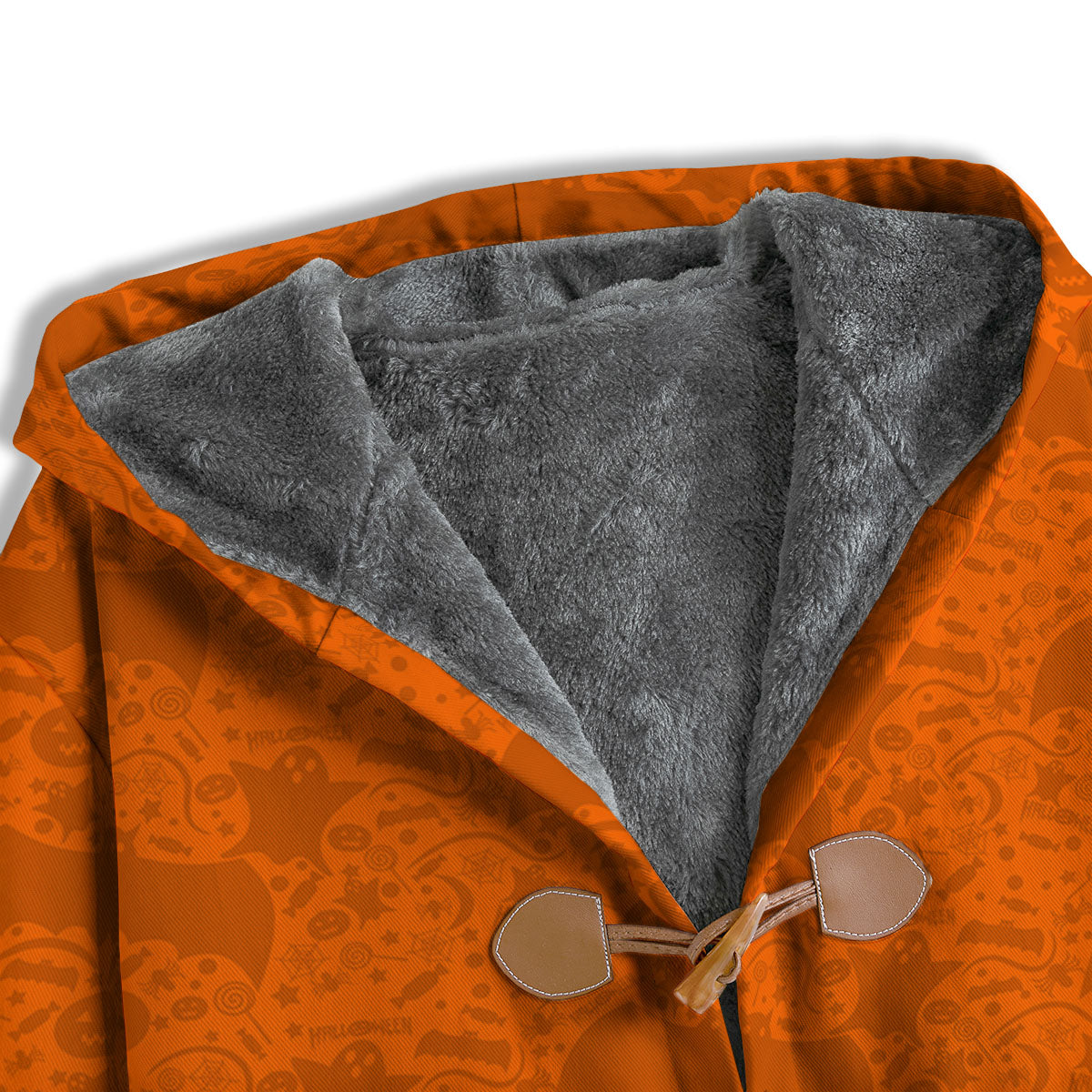 Halloween Orange Print Pattern Men's Windbreaker Jacket-grizzshop