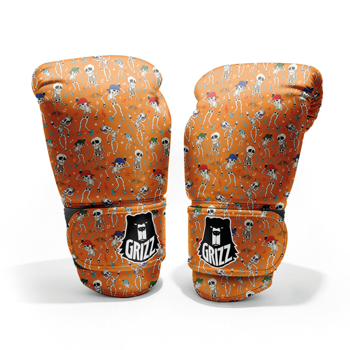 Halloween Party Orange Print Pattern Pro Boxing Glove