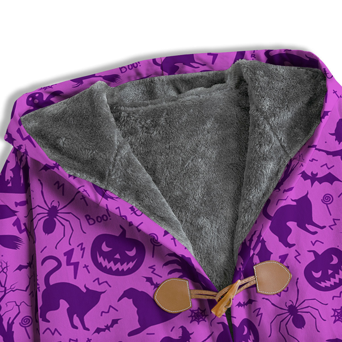 Halloween Purple Print Pattern Men's Windbreaker Jacket-grizzshop