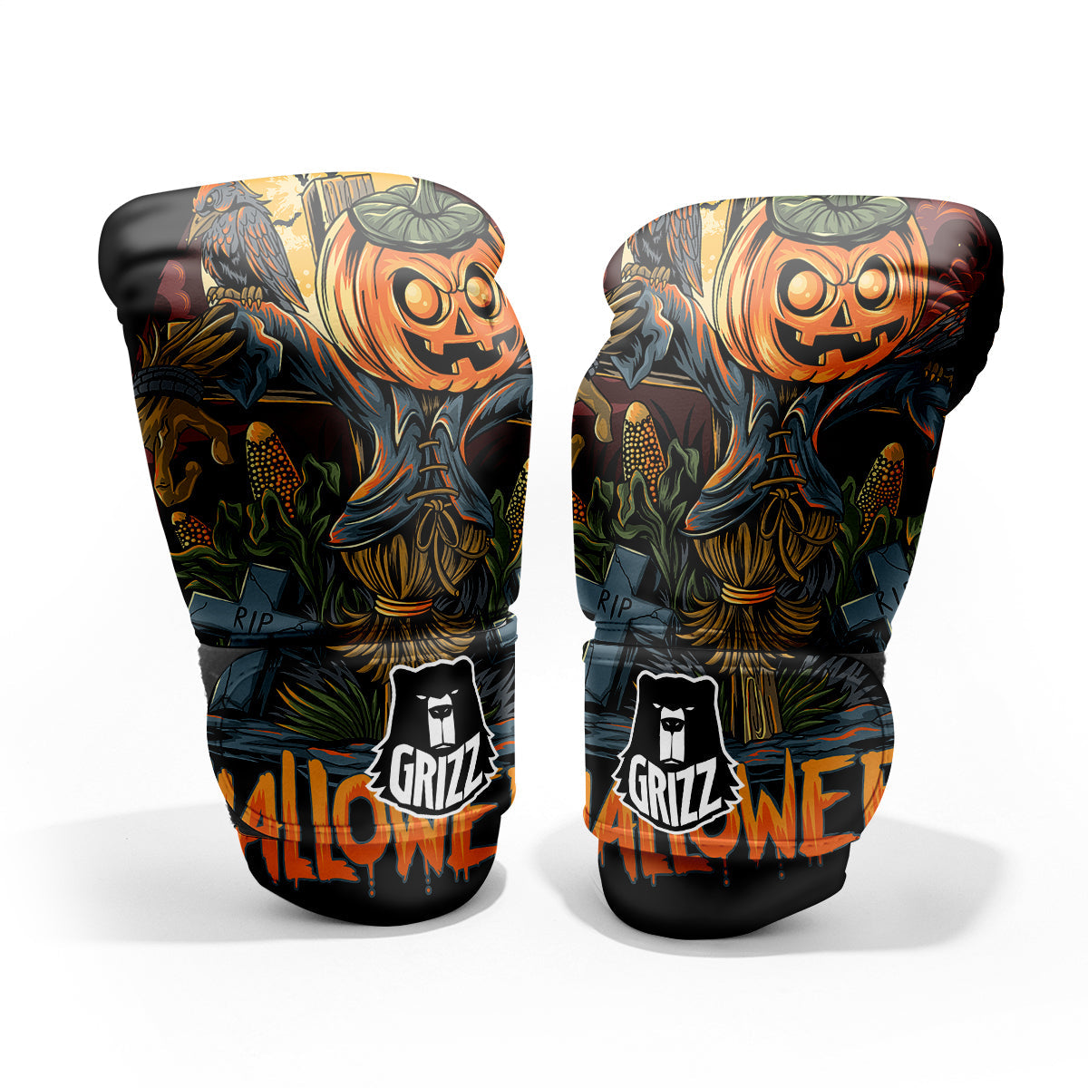 Halloween Scarecrow Print Pro Boxing Glove