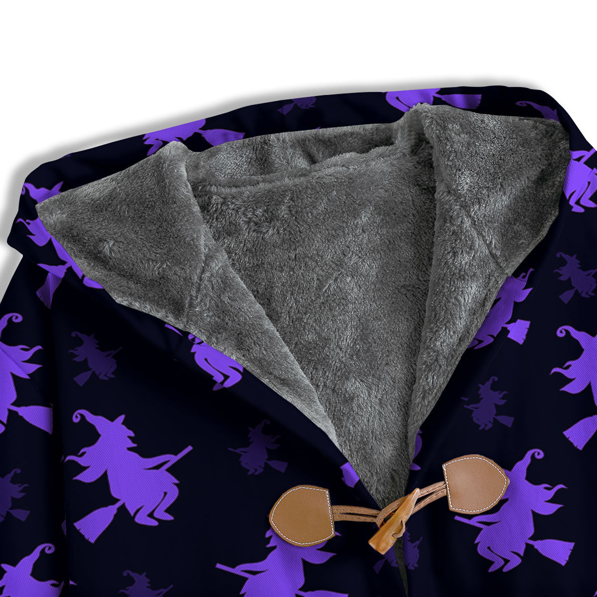 Halloween Witch Purple Print Pattern Men's Windbreaker Jacket-grizzshop