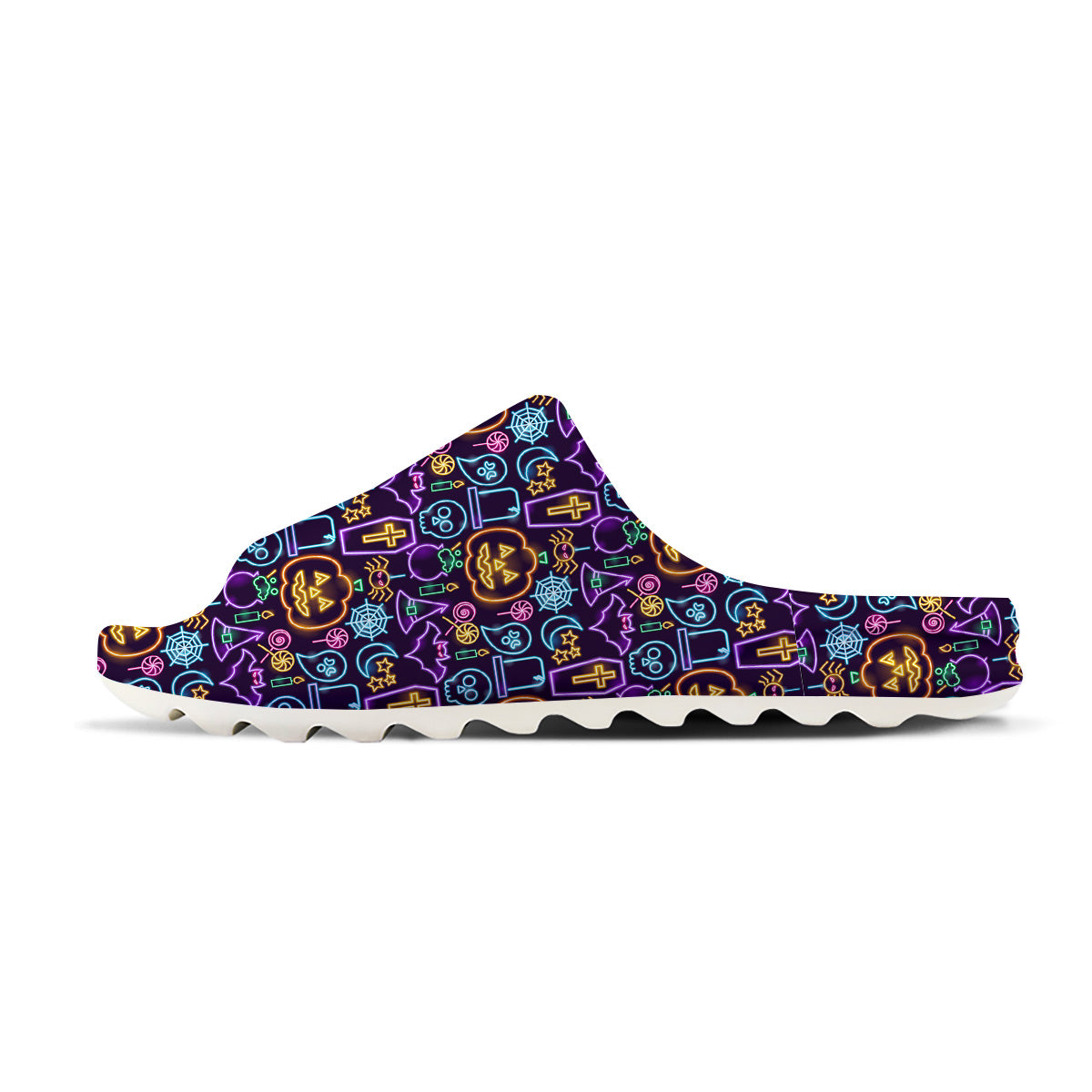 Halloween Neon Cute Print Pattern Sandals-grizzshop
