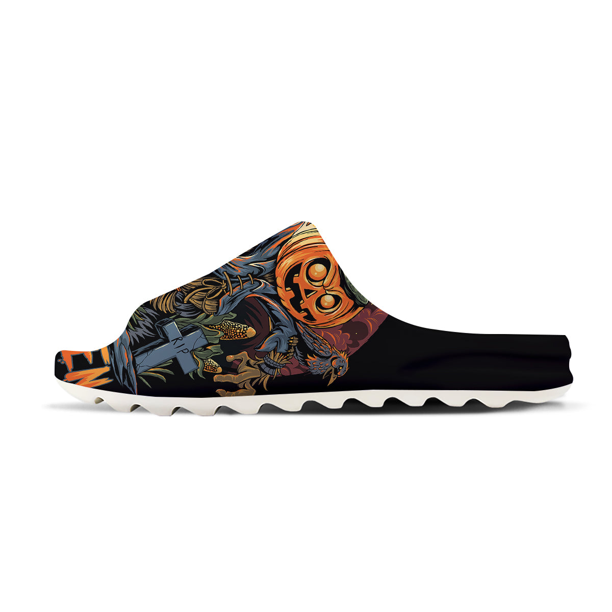 Halloween Scarecrow Print Sandals-grizzshop