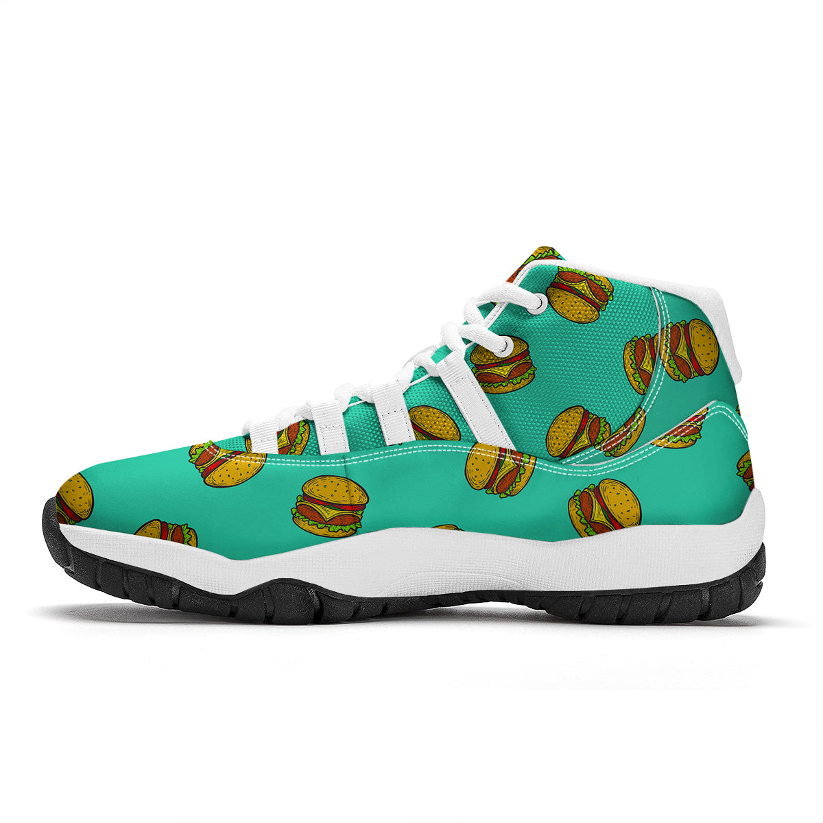 Hamburger Pastel White Bball Shoes-grizzshop