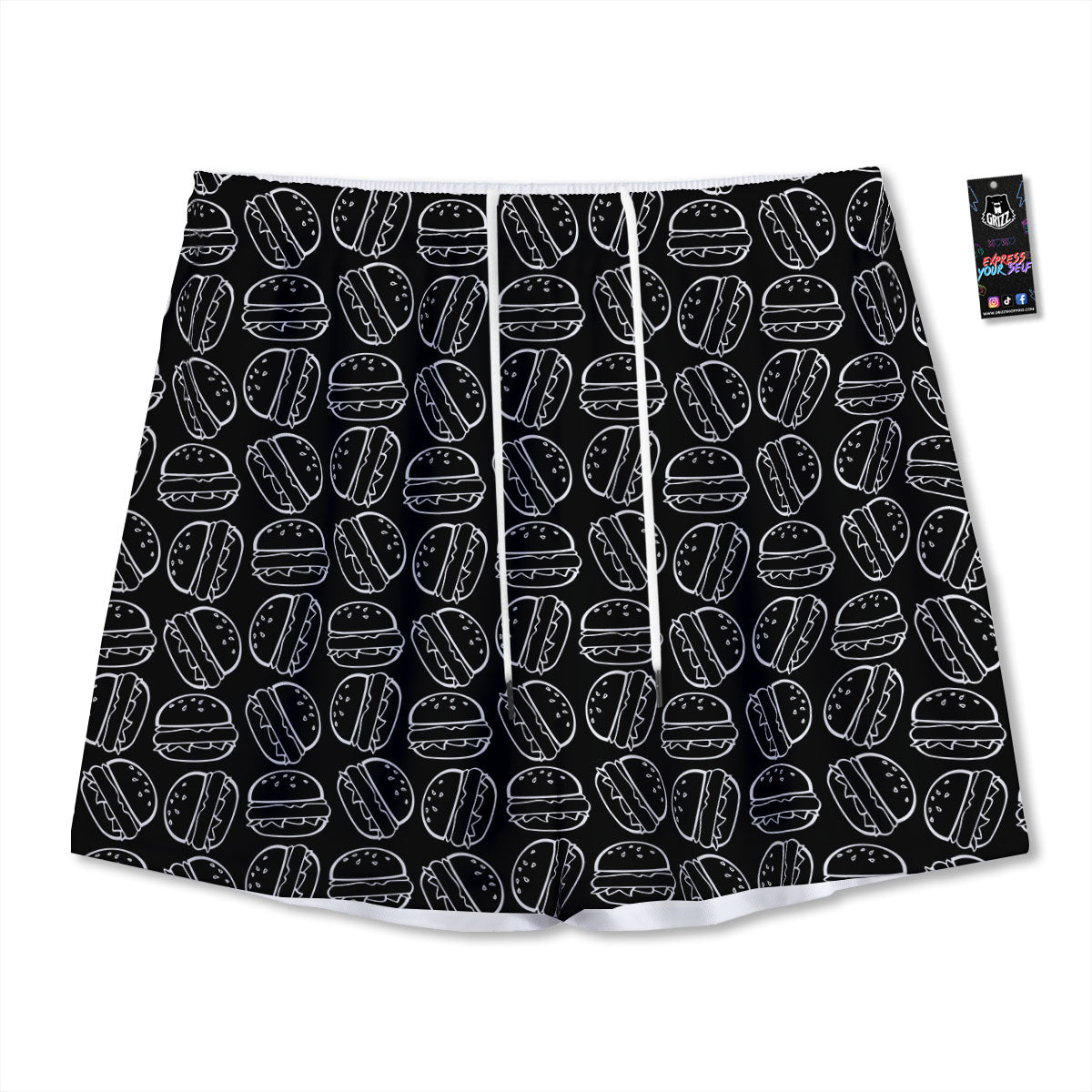 Inspired Ethnic African Print Pattern Mesh Shorts