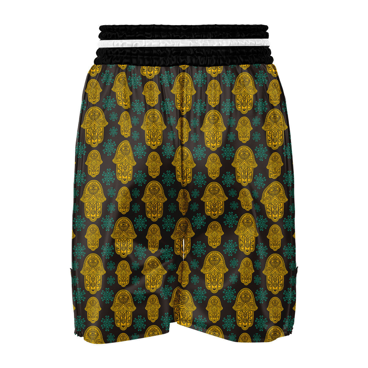 Hamsa Evil Eye Print Pattern Boxing Shorts-grizzshop