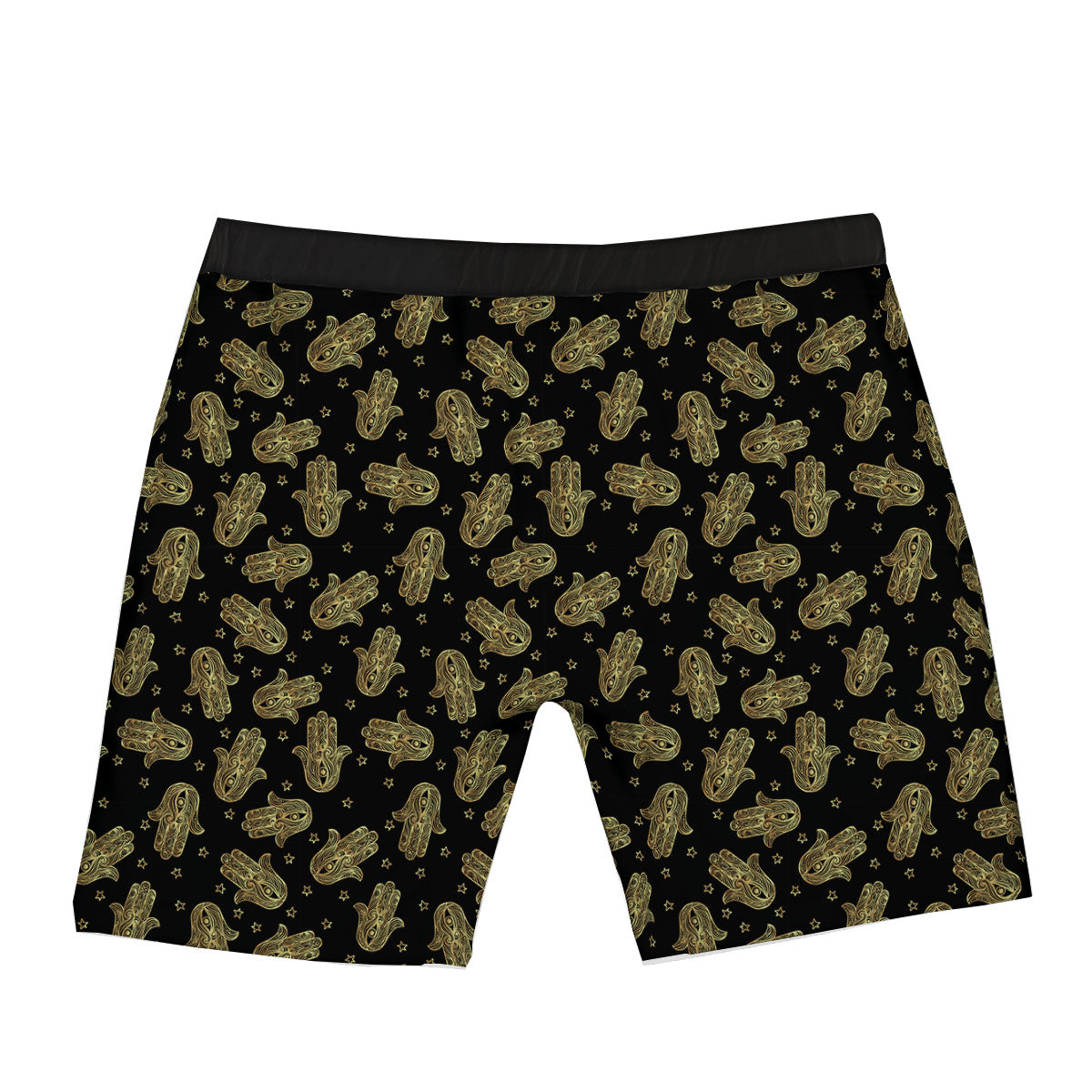 Hamsa Gold Print Pattern Boxer Briefs-grizzshop