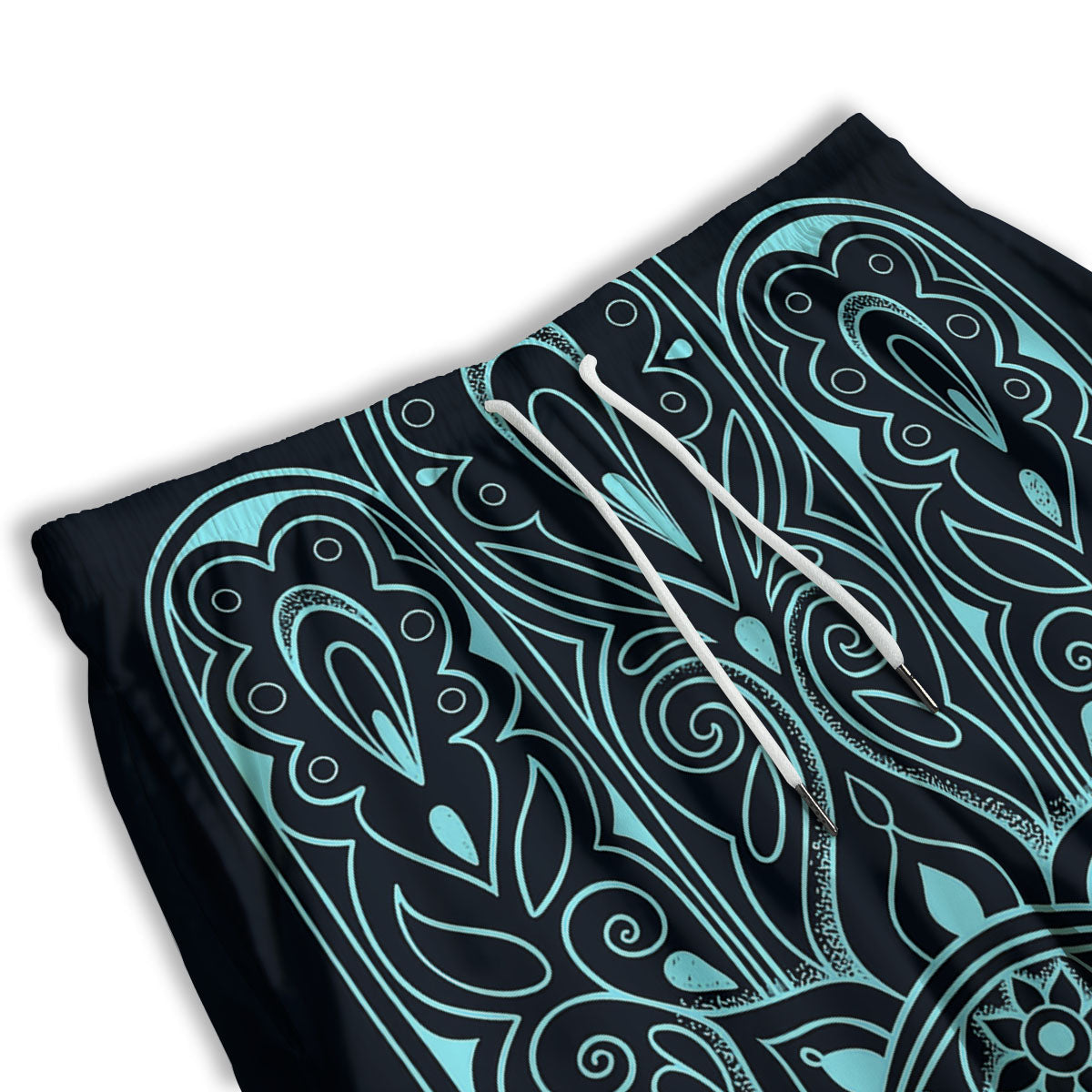 Hamsa Hand Fatima Spirital Print Men's Athletic Shorts