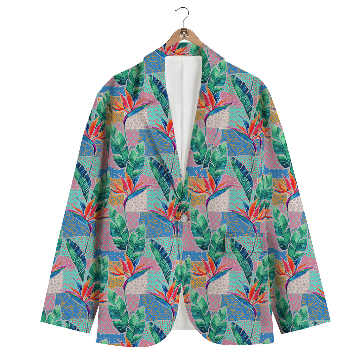 WATERCOLOR PRINT BLAZER main image 1