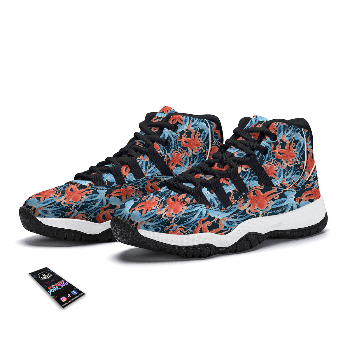 Happy And Sad Theatrical Masks Print Pattern Black Bball Shoes-grizzshop