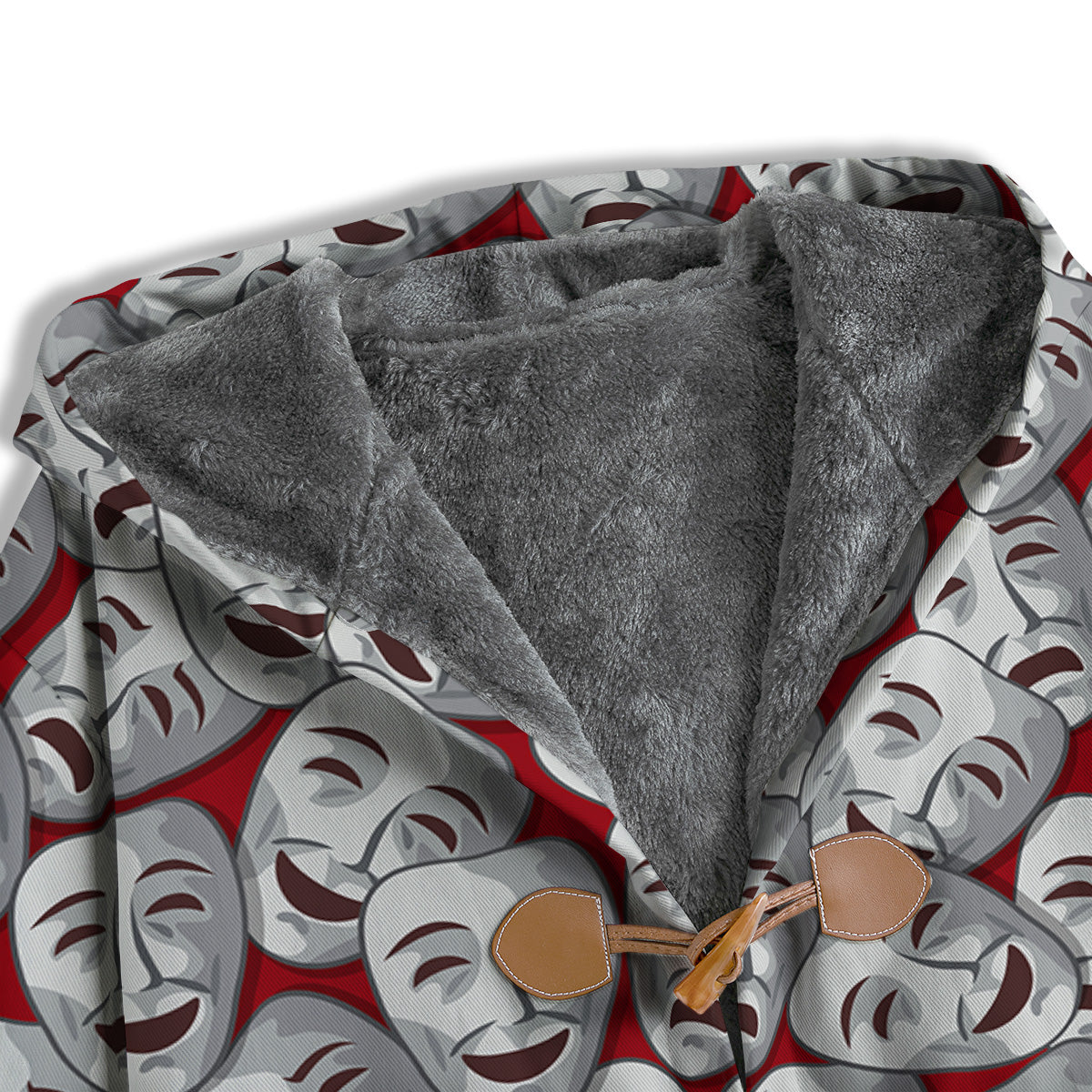Happy And Sad Theatrical Masks Print Pattern Men's Windbreaker Jacket-grizzshop