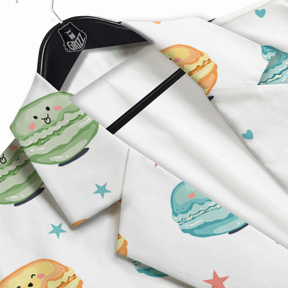 Happy Macarons Print Pattern Men's Sport Coat-grizzshop