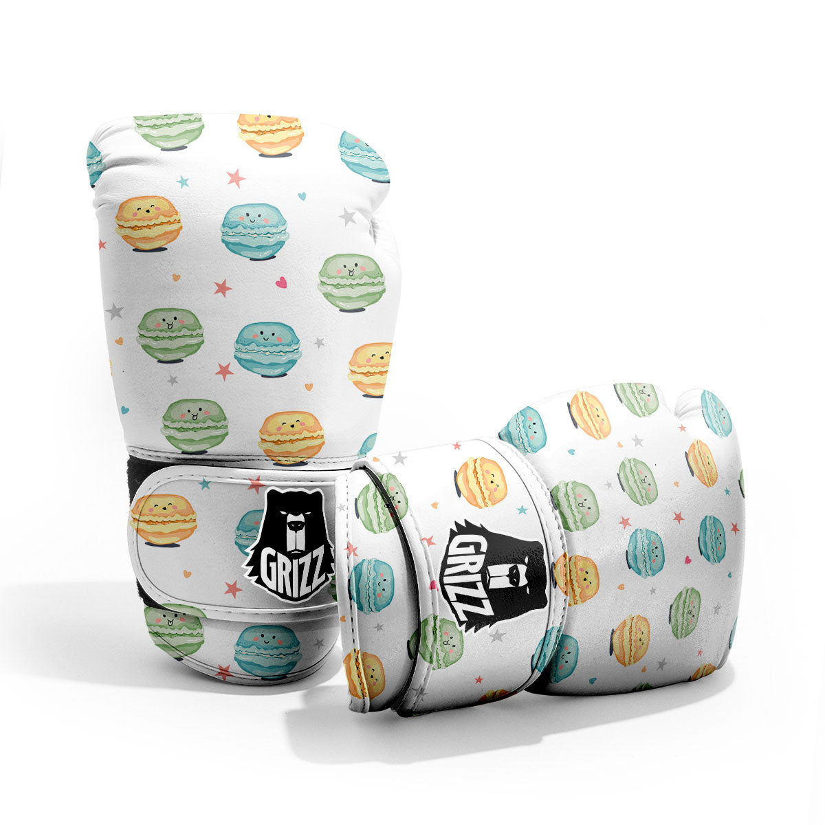 Happy Macarons Print Pattern Pro Boxing Glove