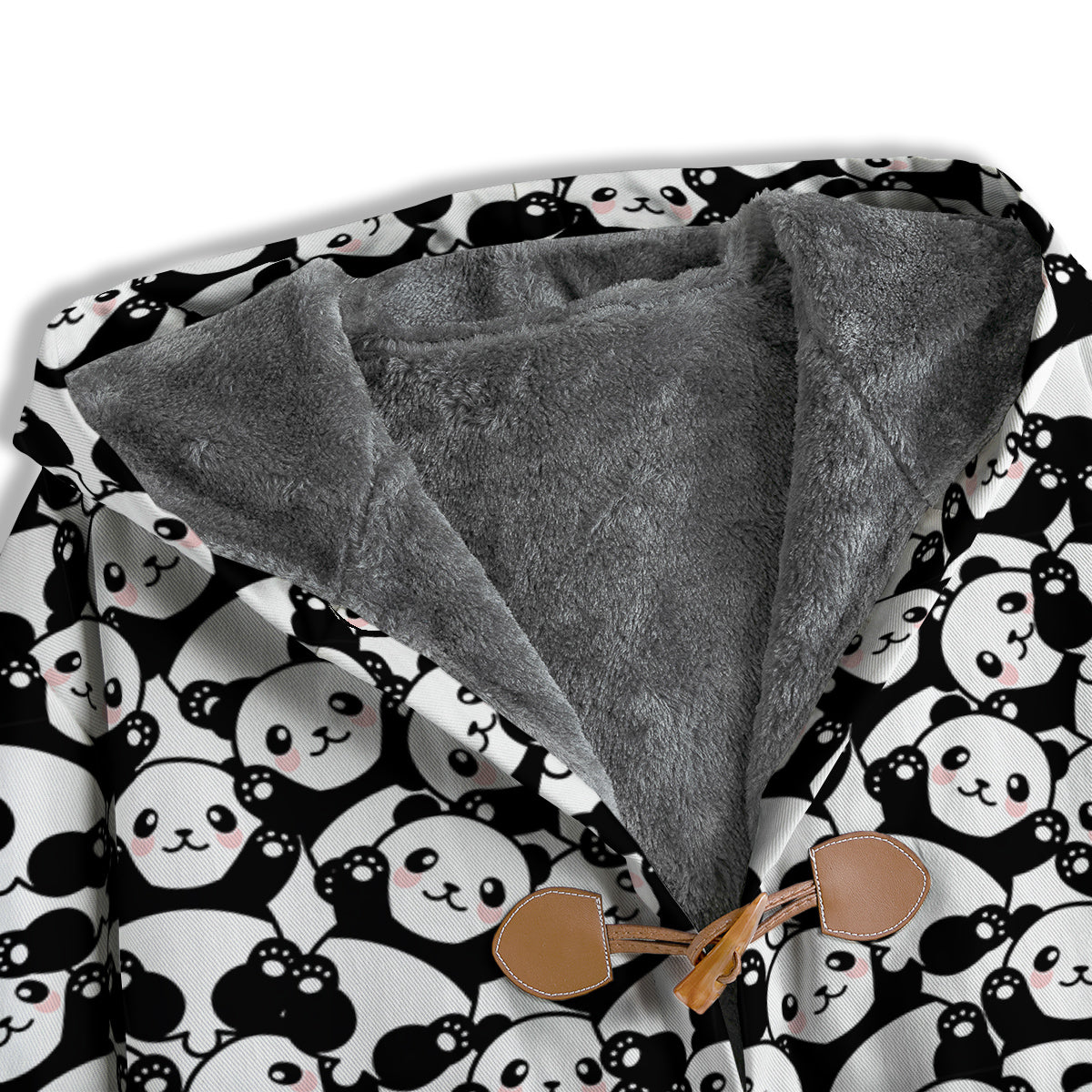 Happy Panda Cute Print Pattern Men's Windbreaker Jacket-grizzshop