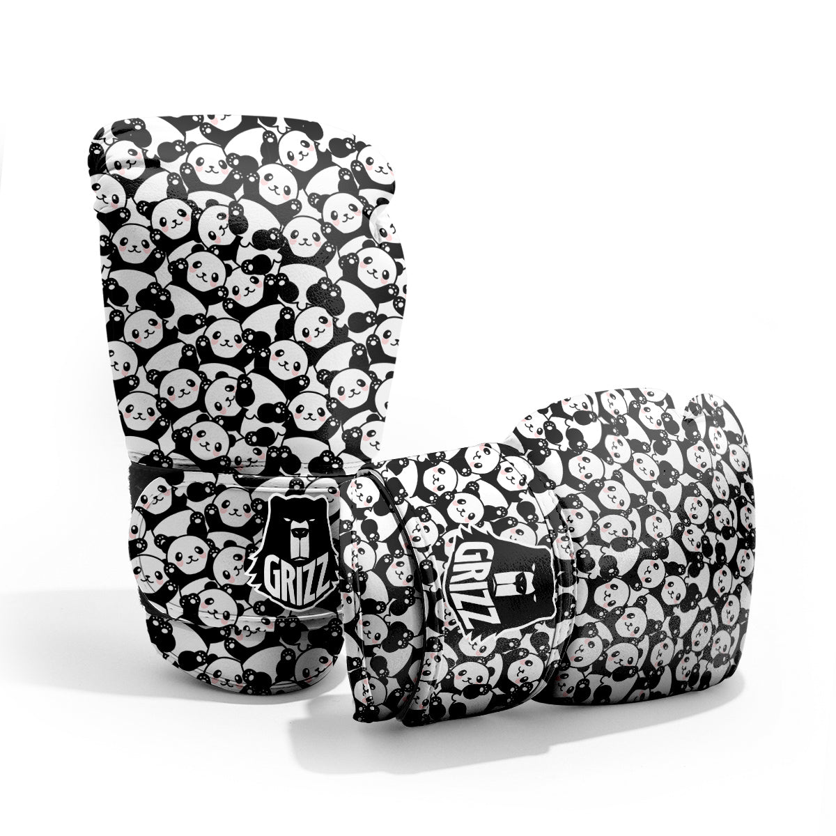 Happy Panda Cute Print Pattern Pro Boxing Glove