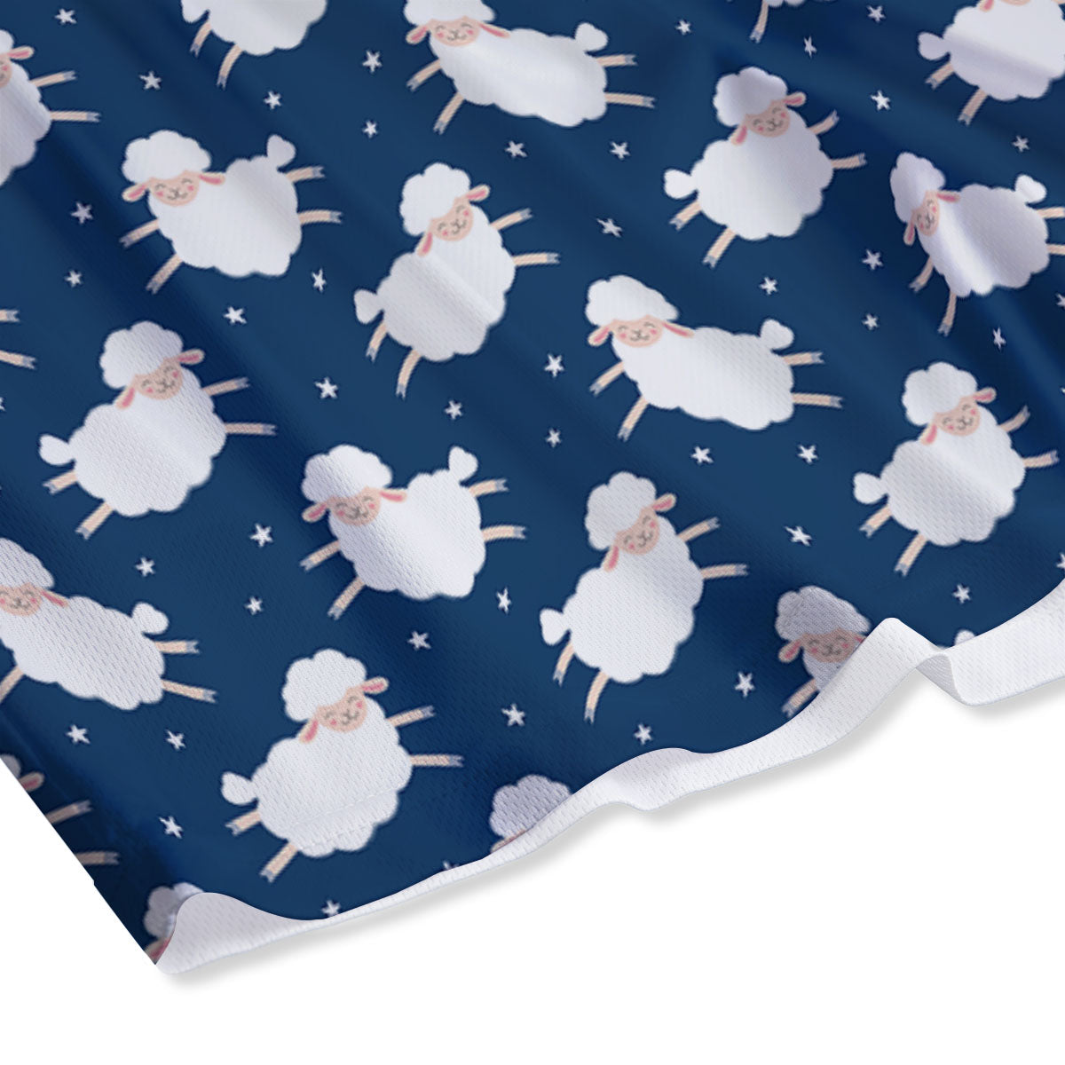 Happy Sheep Print Pattern Mesh Shorts