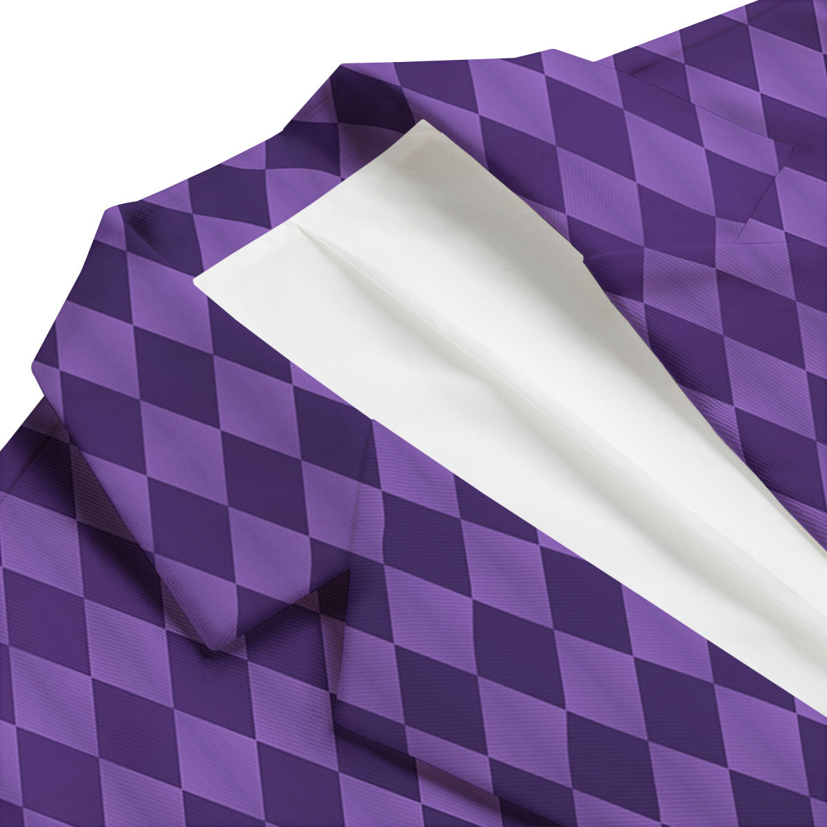 Harlequin Purple Print Pattern Men's Blazer-grizzshop