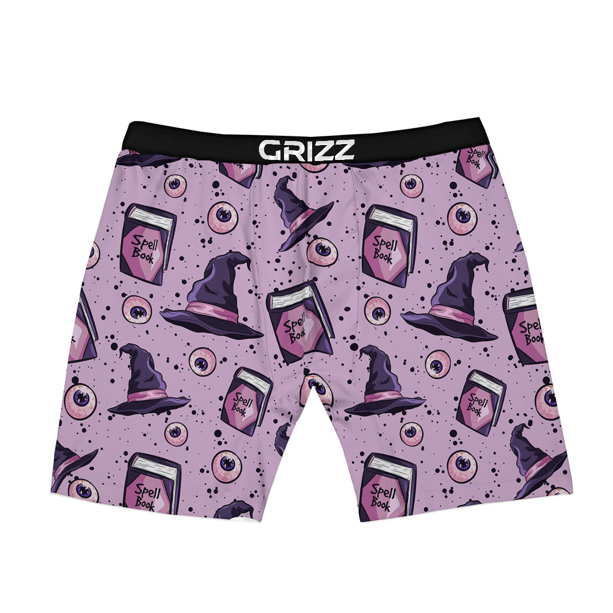Hat Wizard Print Pattern Boxer Briefs-grizzshop
