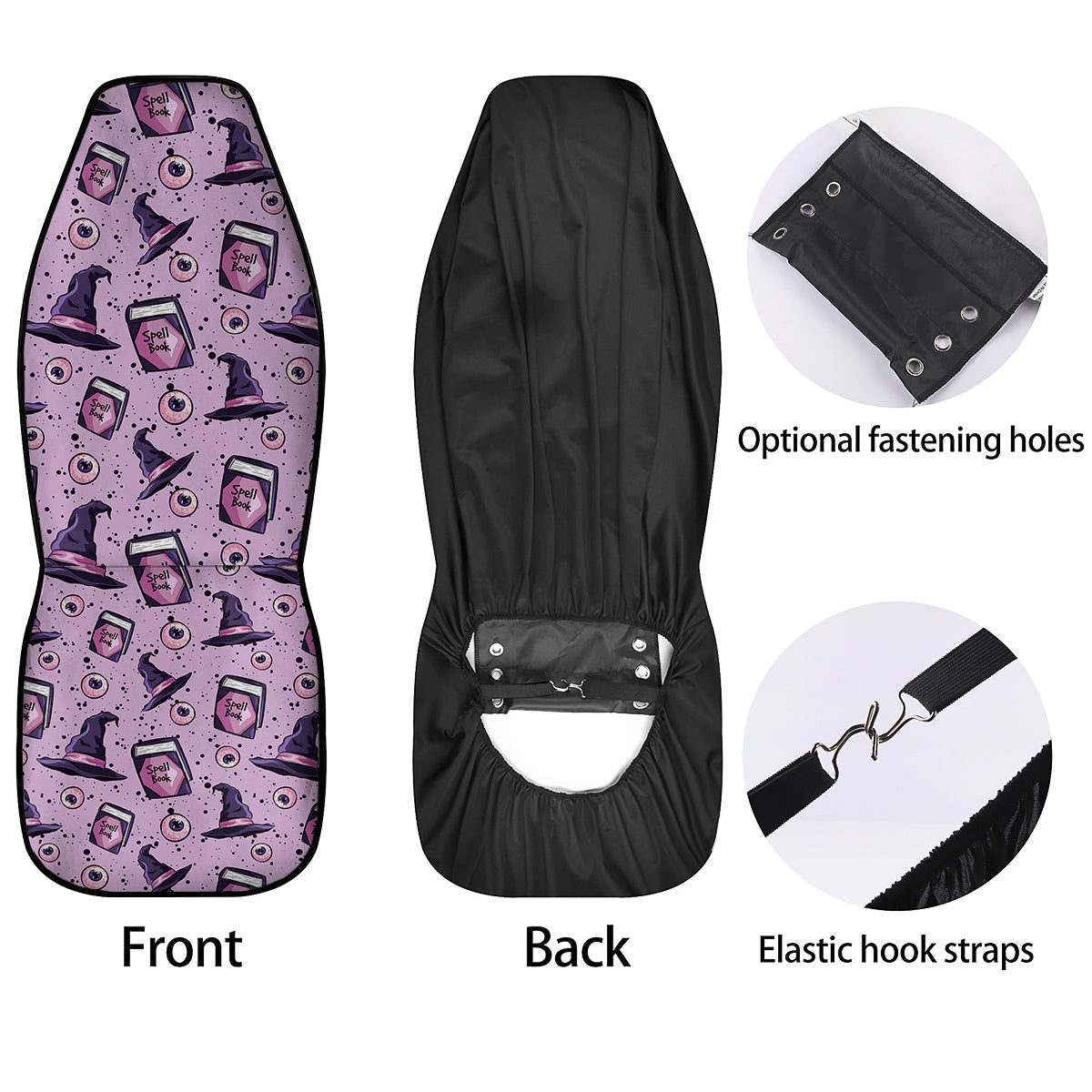 Hat Wizard Print Pattern Car Seat Covers-grizzshop