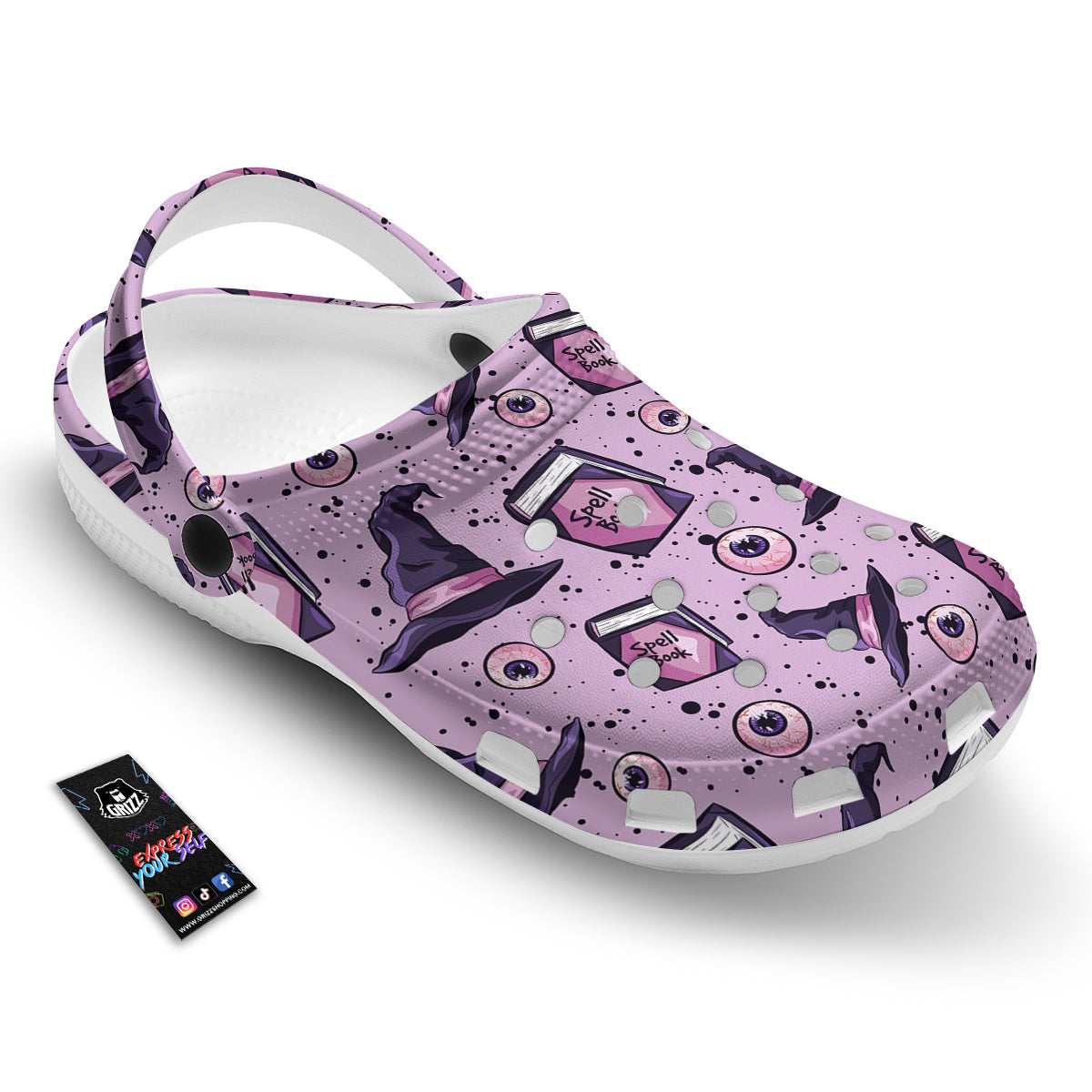Hat Wizard Print Pattern Clog-grizzshop