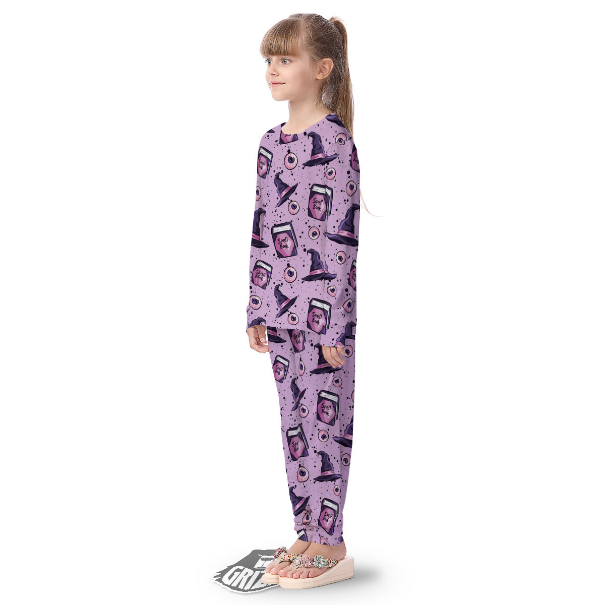 Hat Wizard Print Pattern Kid's Pajamas-grizzshop