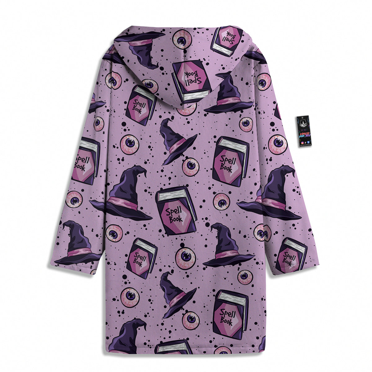 Hat Wizard Print Pattern Men's Windbreaker Jacket-grizzshop