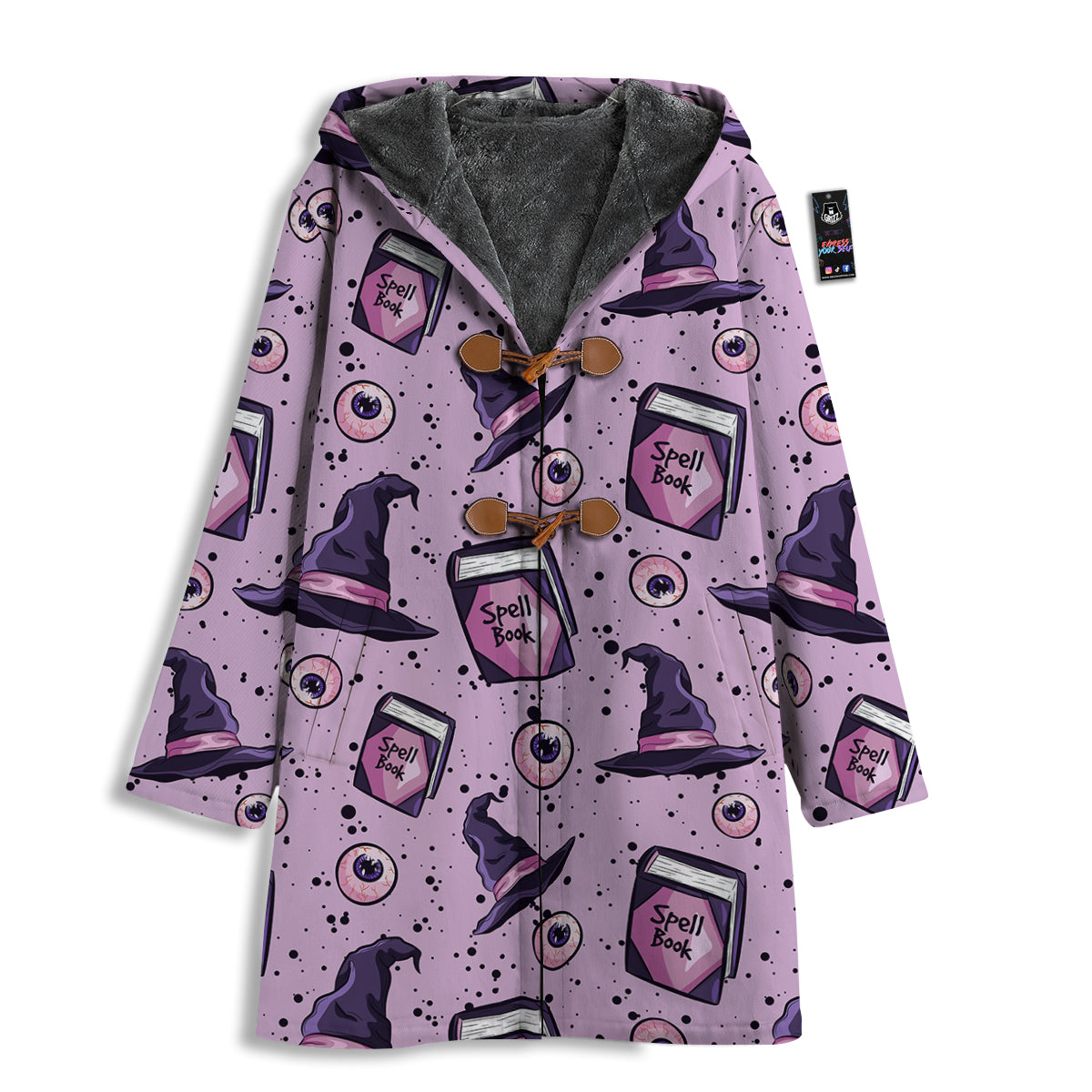 Hat Wizard Print Pattern Men's Windbreaker Jacket-grizzshop