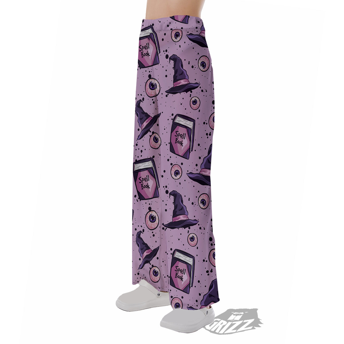Hat Wizard Print Pattern Pajama Pants-grizzshop