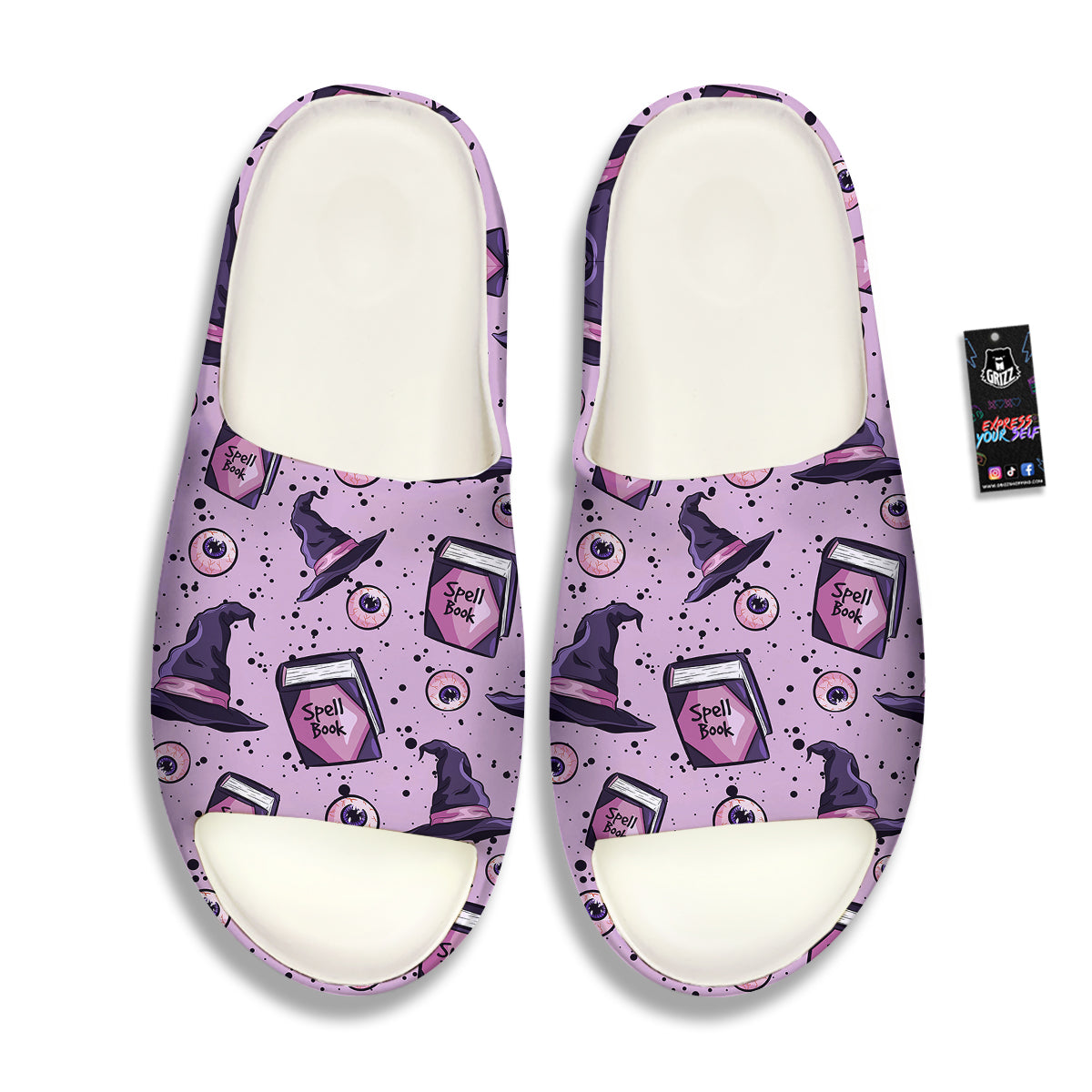 Hat Wizard Print Pattern Sandals-grizzshop