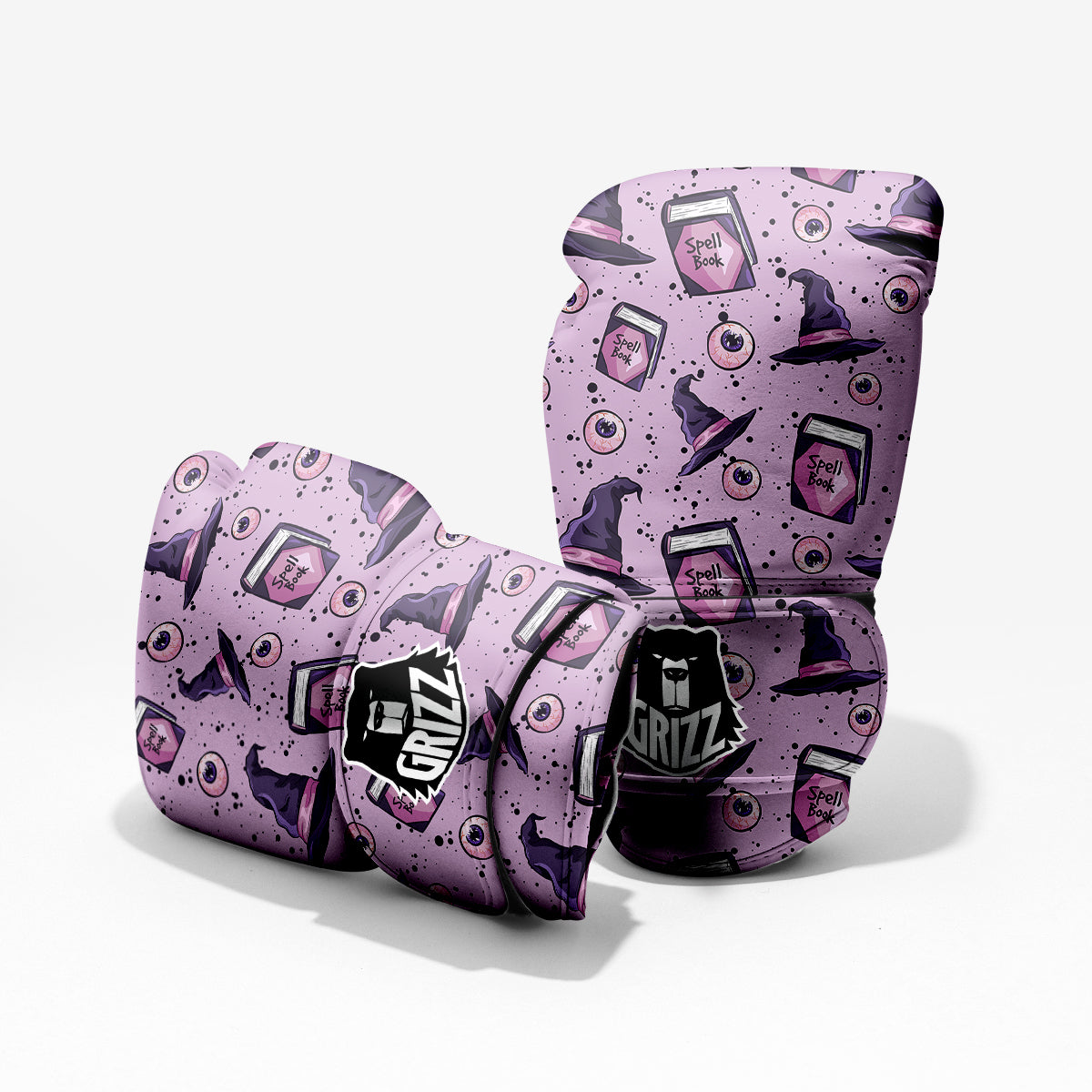 Hat Wizard Print Pattern Sparring Gloves-grizzshop