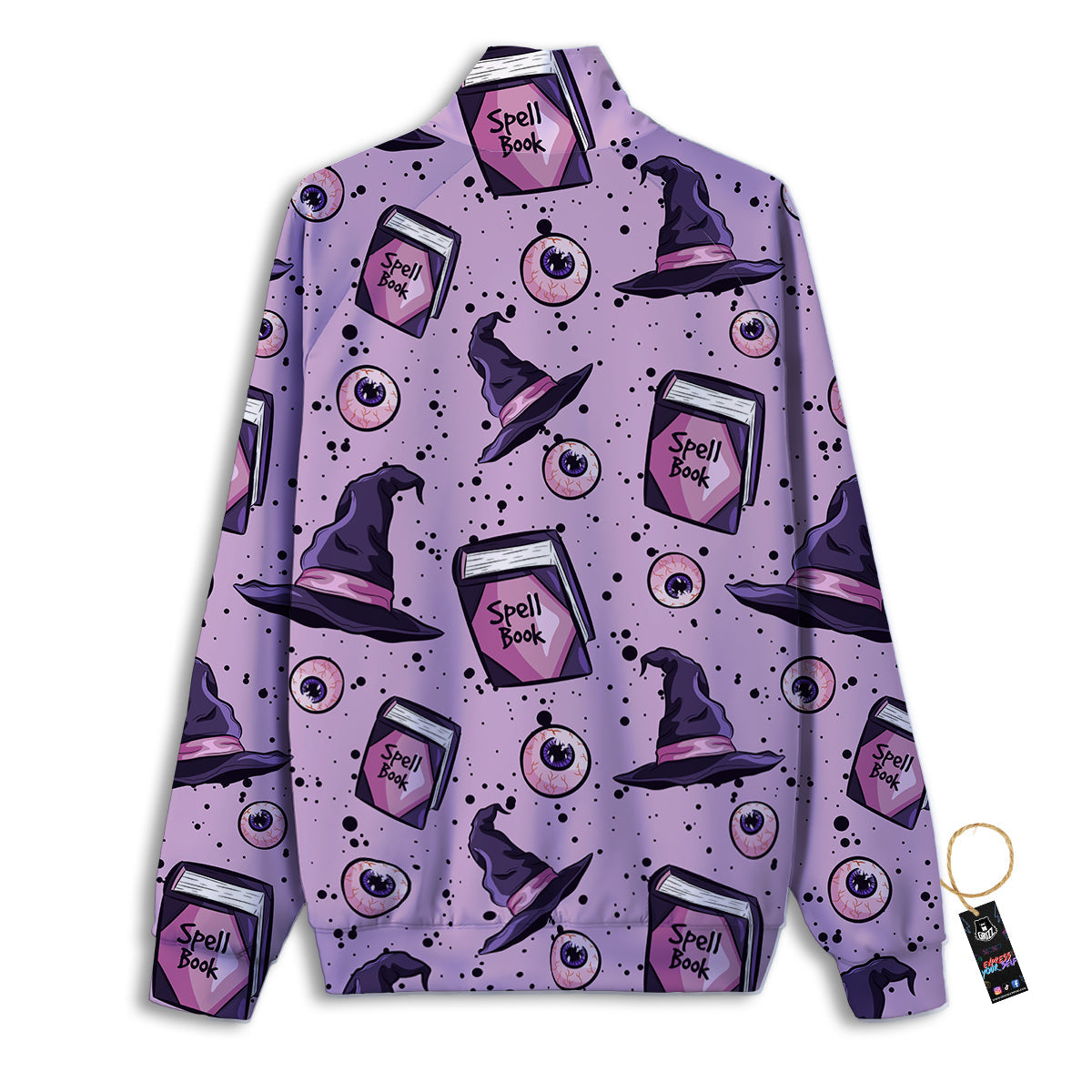 Hat Wizard Print Pattern Track Jacket-grizzshop