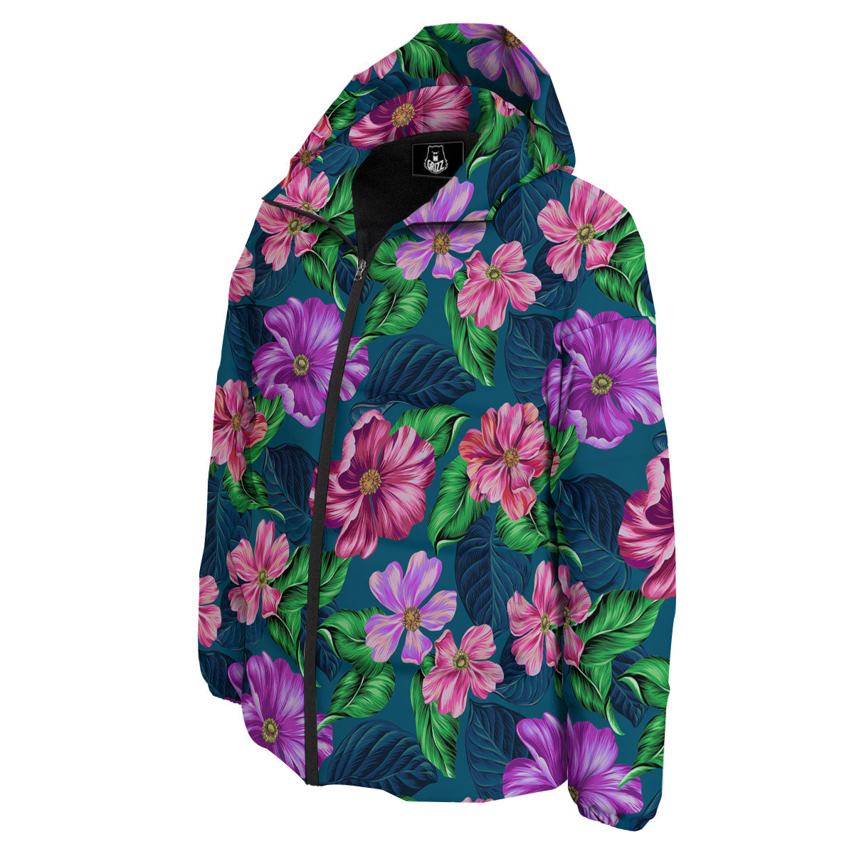 Hawaii Flowers Tropical Print Pattern Down Jacket-grizzshop