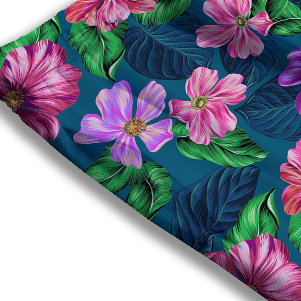 Hawaii Flowers Tropical Print Pattern Mesh Shorts