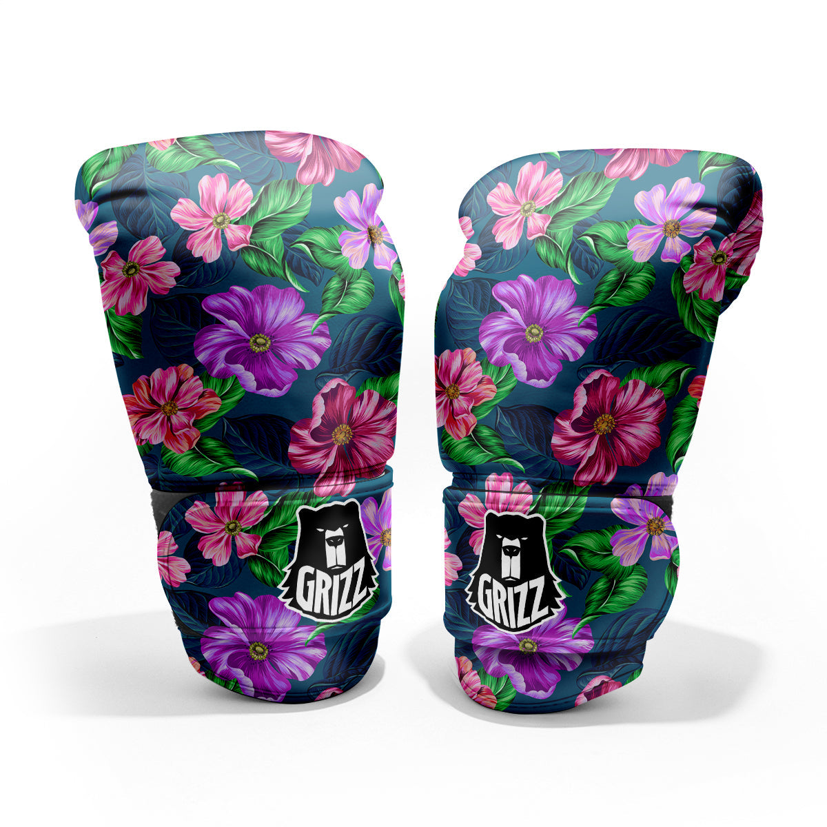 Hawaii Flowers Tropical Print Pattern Sparring Gloves-grizzshop