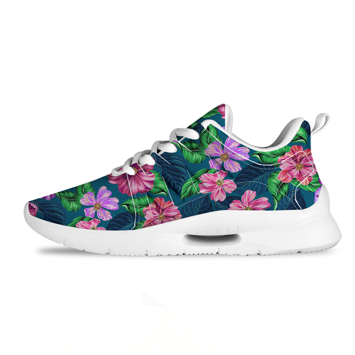 Hawaii Flowers Tropical Print Pattern Tennis Shoes-grizzshop