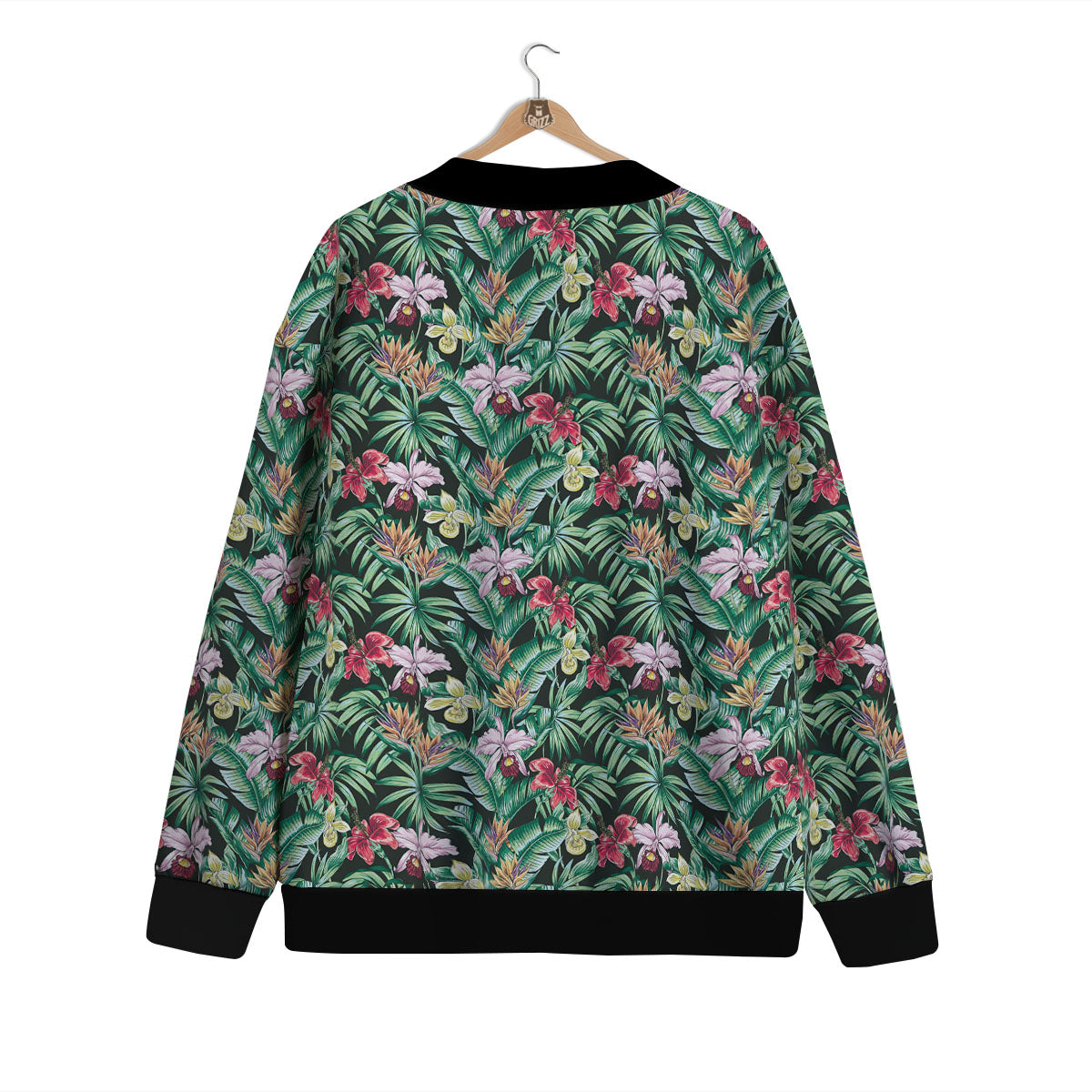 Hawaii Hibiscus Orchids Print Pattern Cardigan-grizzshop