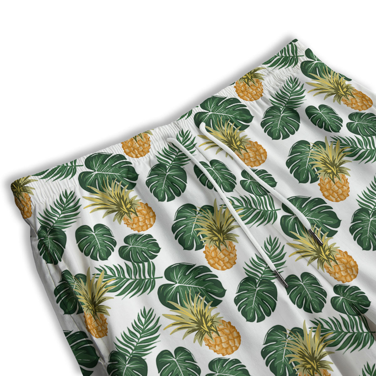 Hawaii Hibiscus Pineapple Print Pattern Men's Athletic Shorts