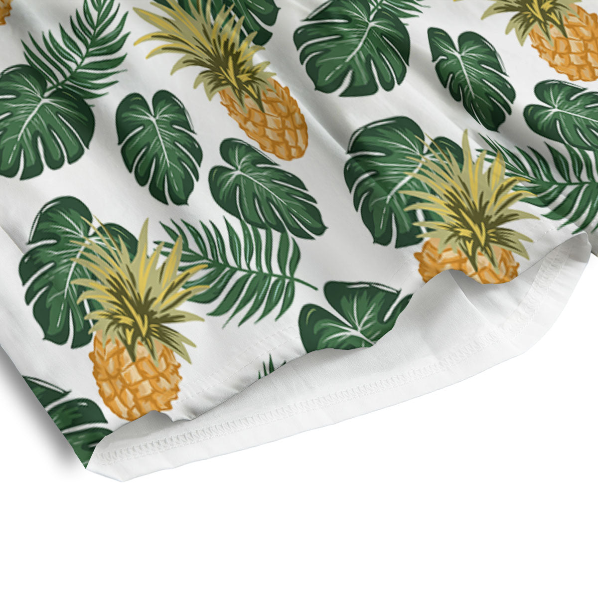Hawaii Hibiscus Pineapple Print Pattern Men's Athletic Shorts