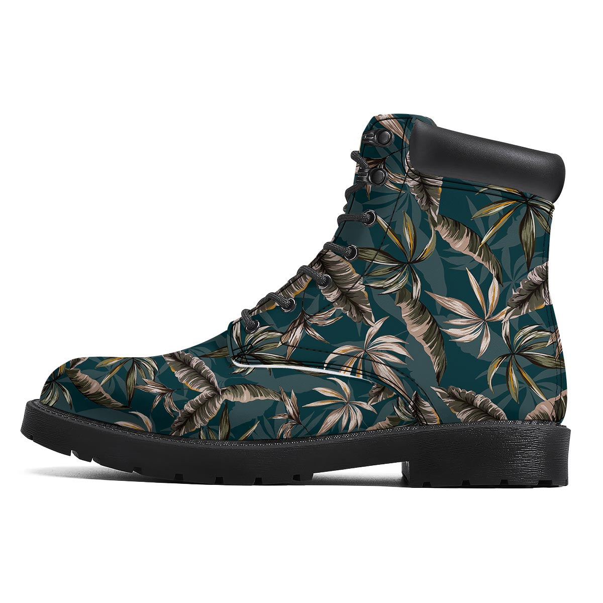 Hawaii Leaf Green Tropical Print Pattern Boots-grizzshop