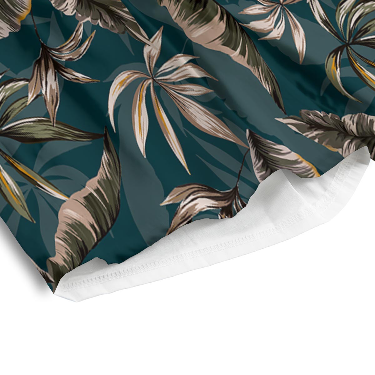 Hawaii Leaf Green Tropical Print Pattern Men's Athletic Shorts