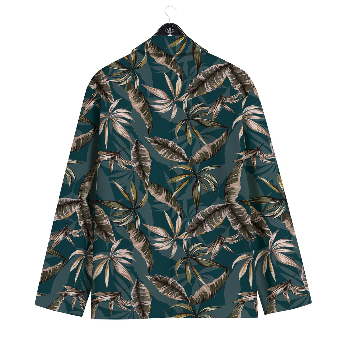Hawaii Leaf Green Tropical Print Pattern Men's Sport Coat-grizzshop