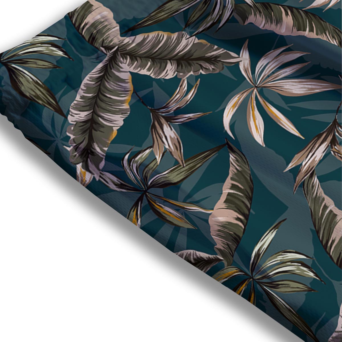 Hawaii Leaf Green Tropical Print Pattern Mesh Shorts