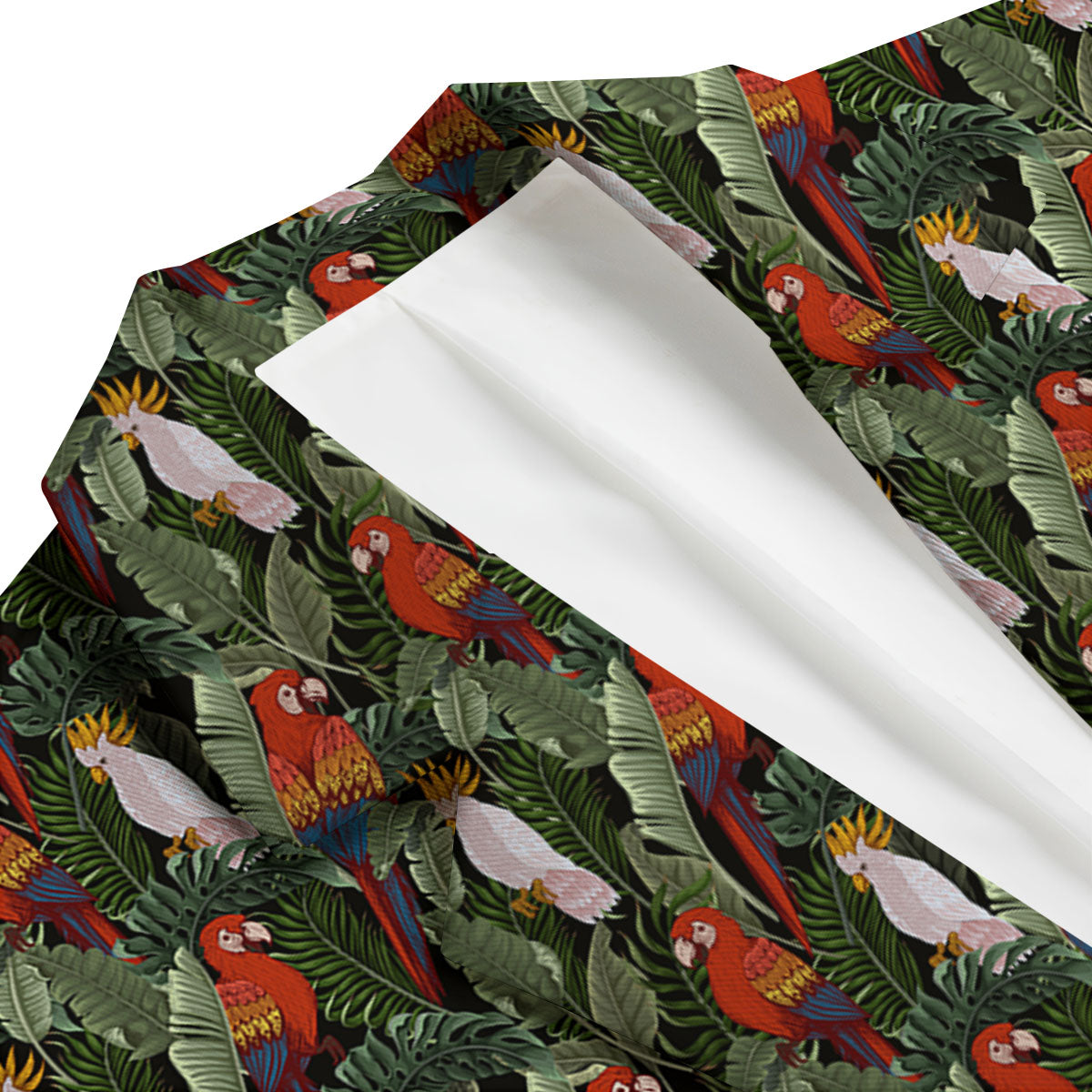 Hawaii Leaf Parrot Banana Print Pattern Men's Blazer-grizzshop