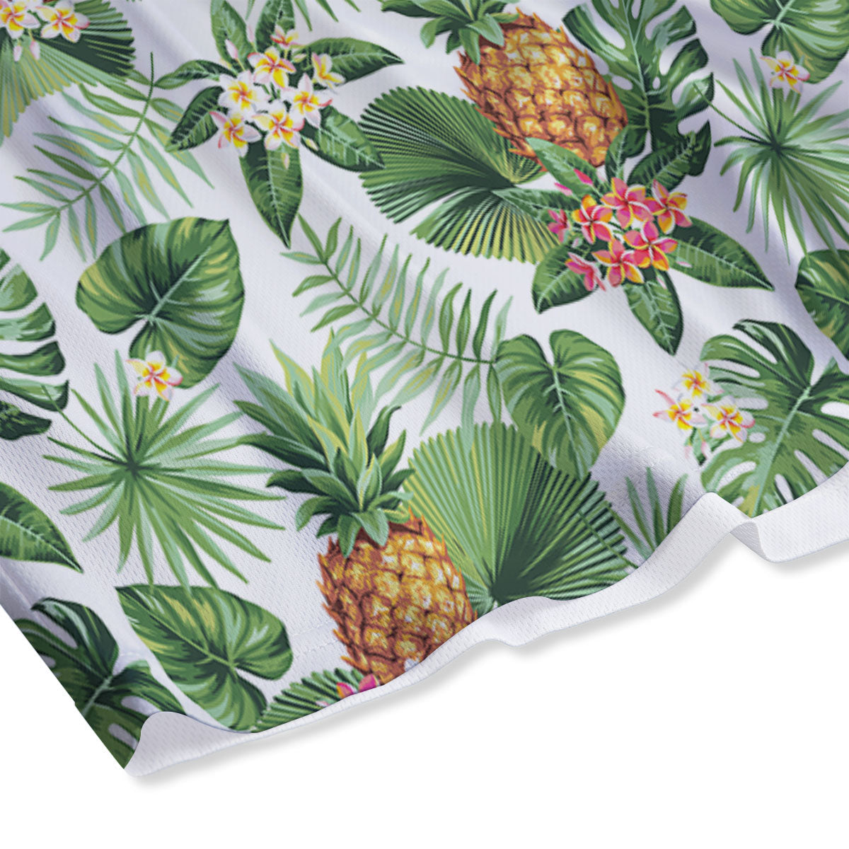 Hawaii Leaves Pineapple Print Pattern Mesh Shorts