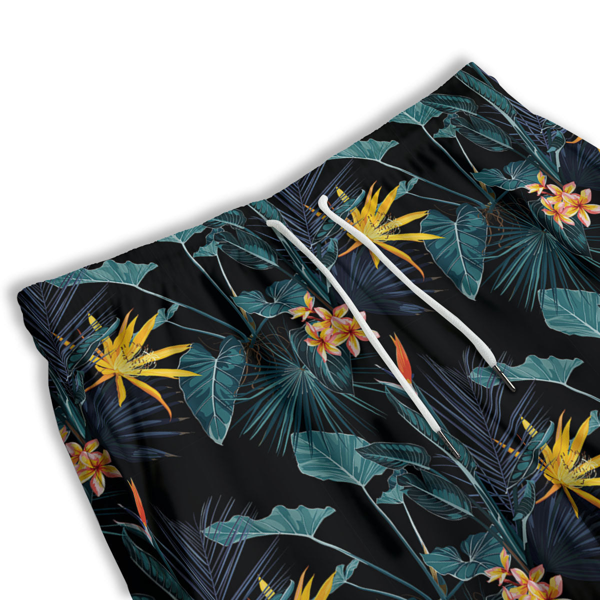 Hawaii Night Tropical Print Pattern Men's Athletic Shorts