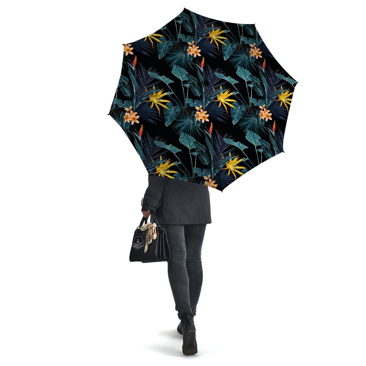 Hawaii Night Tropical Print Pattern Umbrella-grizzshop