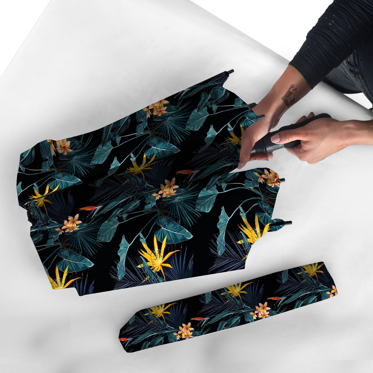 Hawaii Night Tropical Print Pattern Umbrella-grizzshop